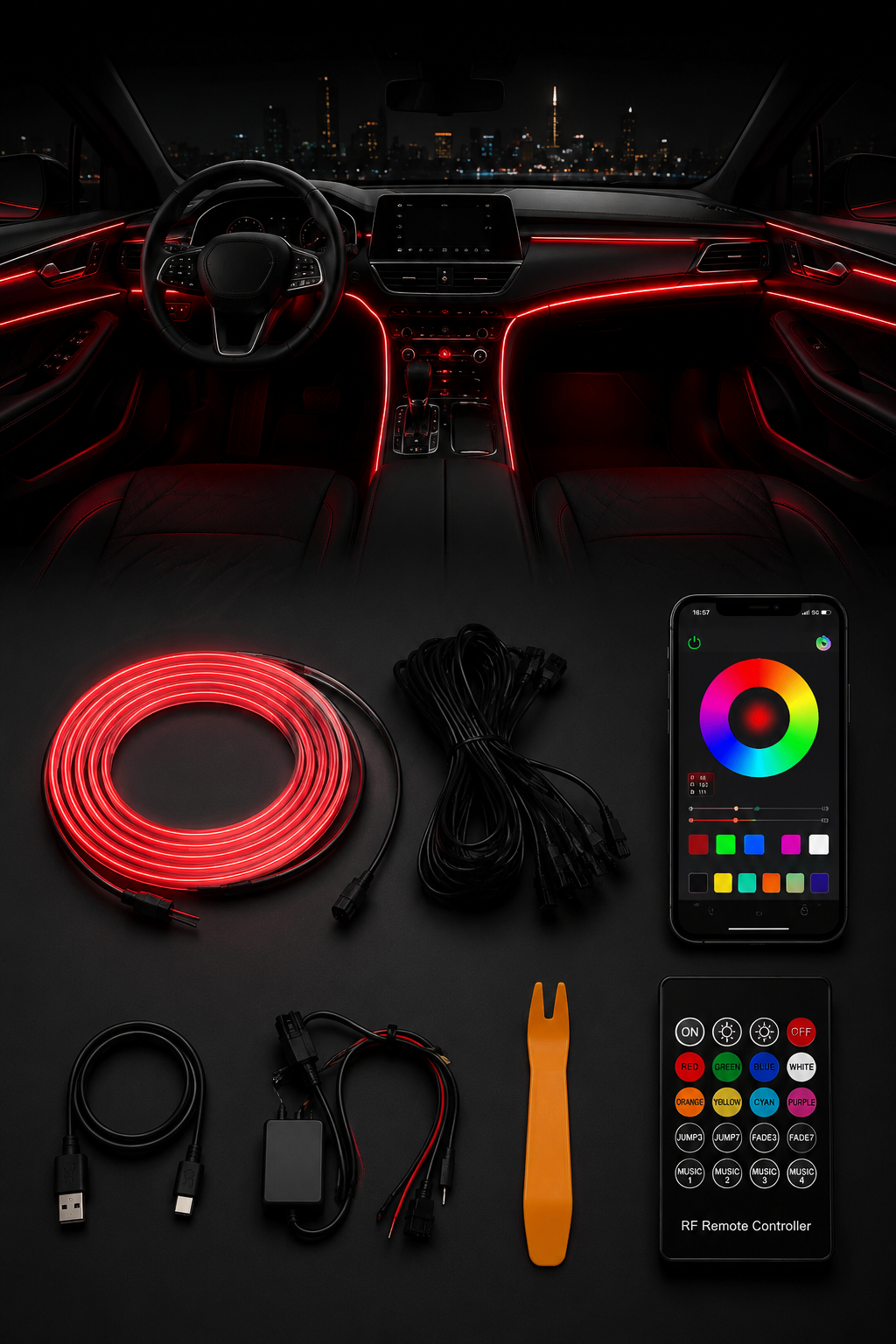 DriveAura Ambient Lighting Kit
